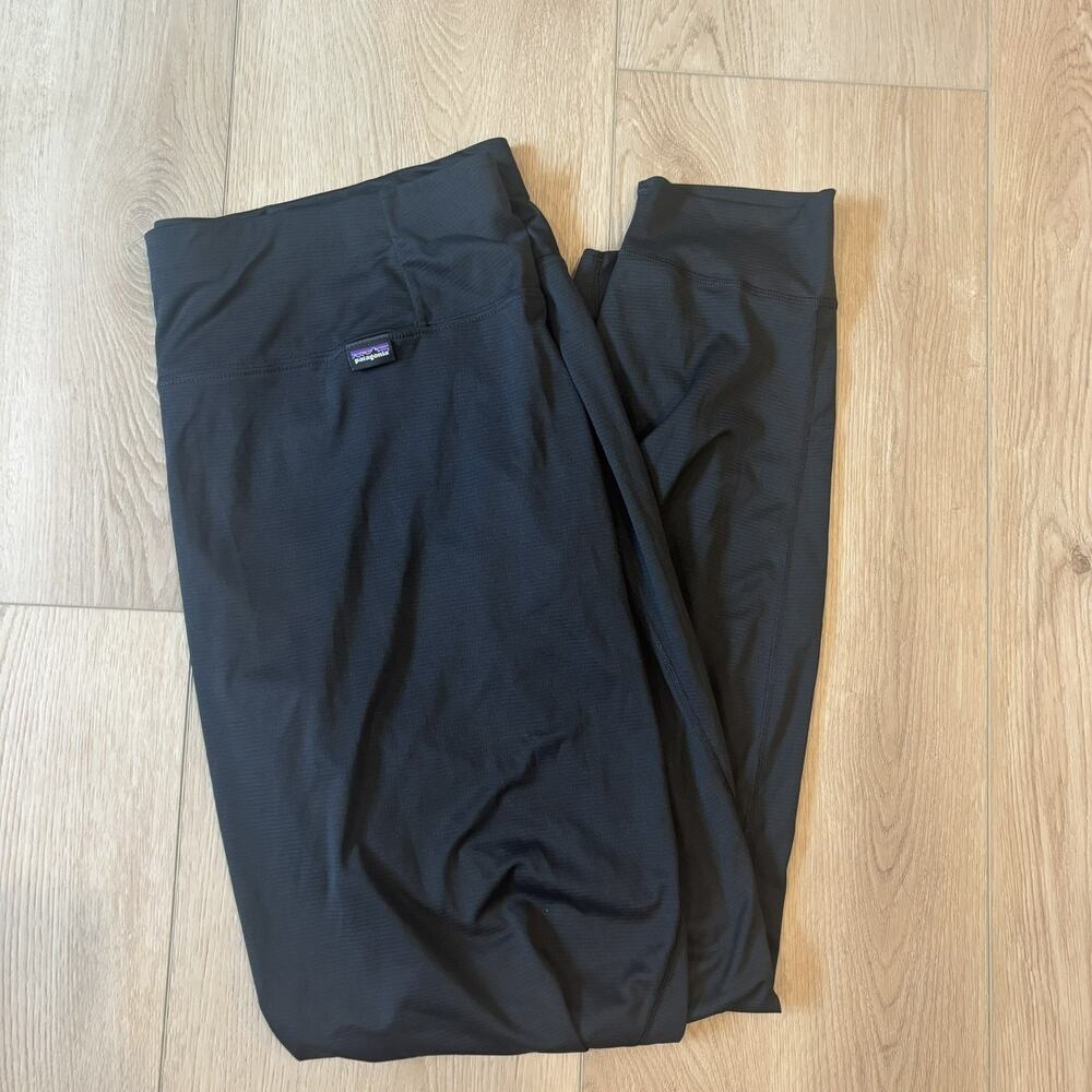 Patagonia Womens Capilene Bottoms Black Lightweight Thermal Baselayer Pant